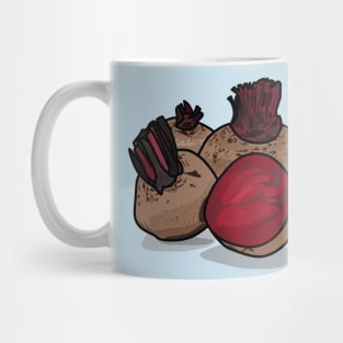 Beetroot cartoon illustration Mug